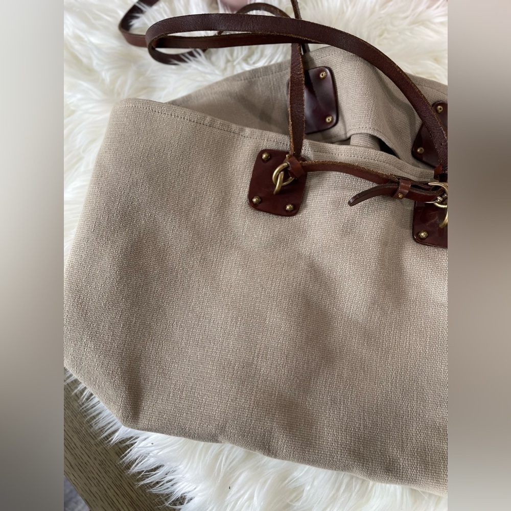 Bottega Veneta Sardegna Tote Canvas With Leather XL - Picture 2 of 15